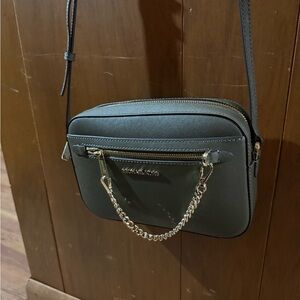 Michael Kors Charcoal Crossbody Bag with Chain